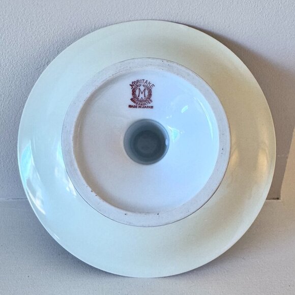 1930s Vintage Noritake Hand Painted Birds Floral Pedestal Dish Bowl - Picture 9 of 14